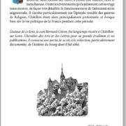 Histoire de Châtillon sur Loire par l'abbé Gitton 4e de couverture