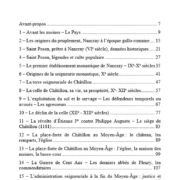 Histoire de Châtillon sur Loire par l'abbé Gitton table des matières 1