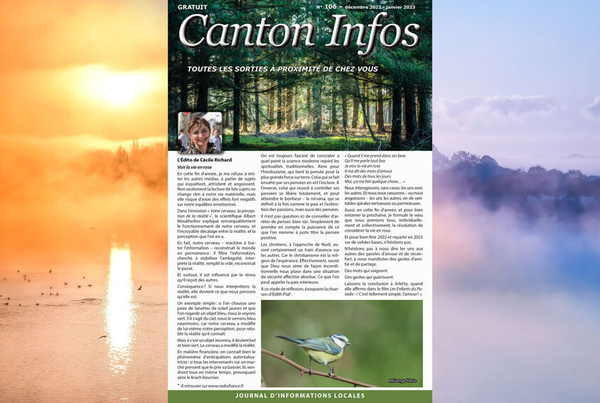 Actualité Canton Infos n°106 décembre 2022 - janvier 2023