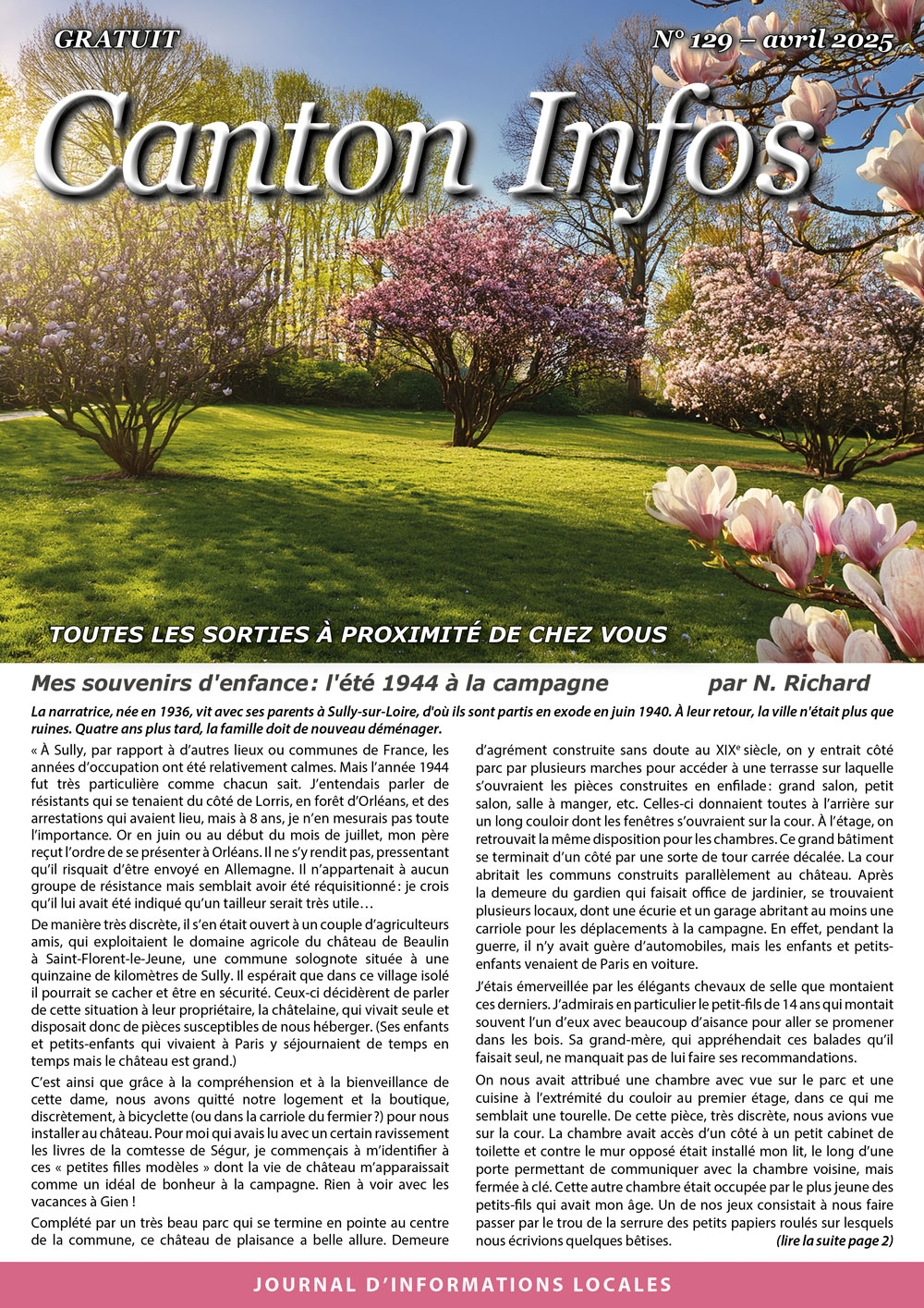 Canton Infos n°129 avril 2025